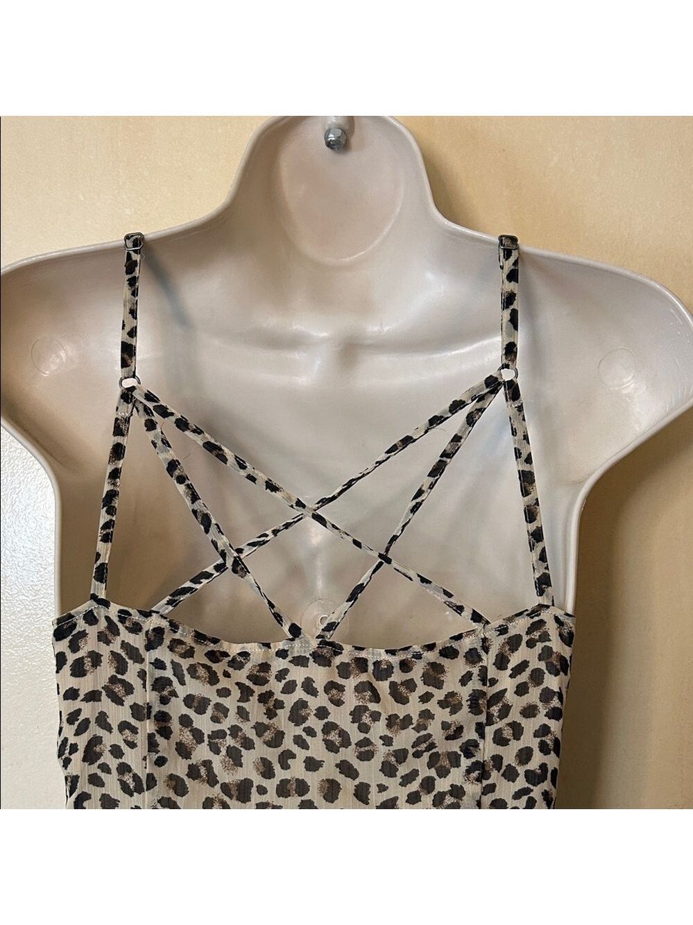 Abercrombie & Fitch Leopard Print Midi Dress size S - Picture 8 of 14